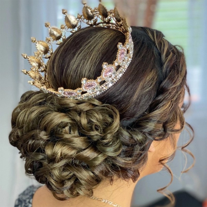 Peinados Para Quinceaneras Cabello Rizado 6055f8061